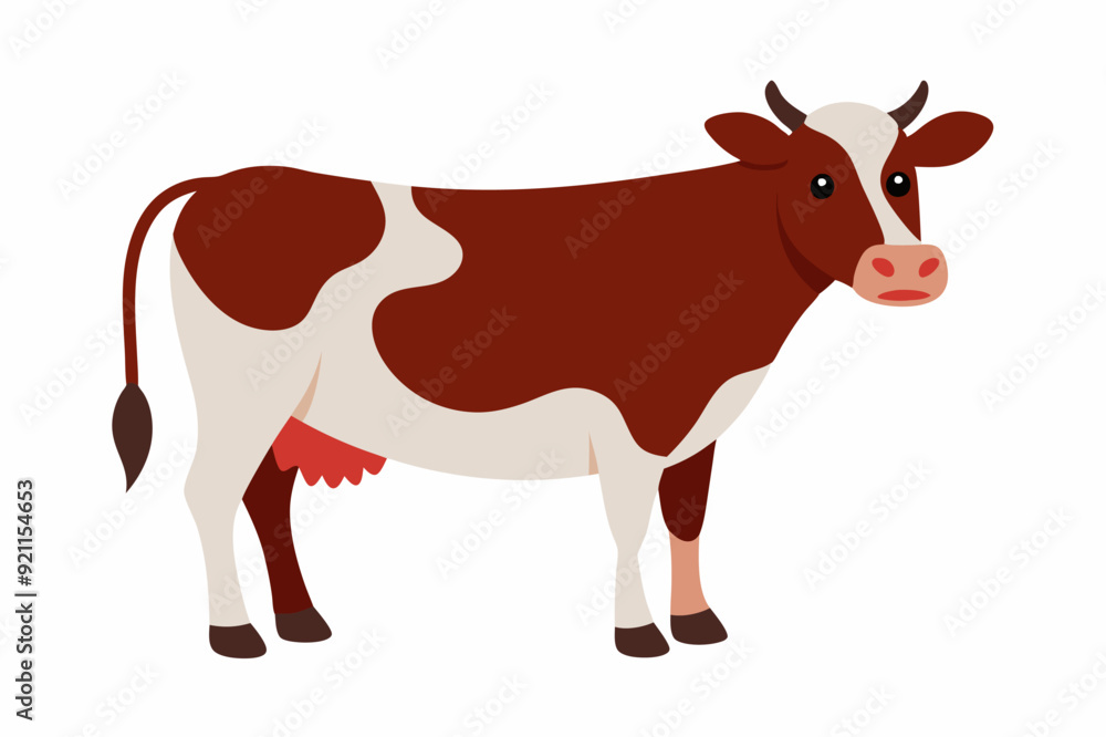 A cute Cow vector illustration A cute Cow vector illustration