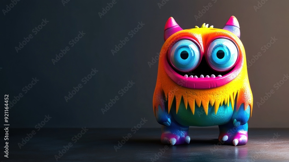 Colorful Cartoon Monster Colorful Cartoon Monster