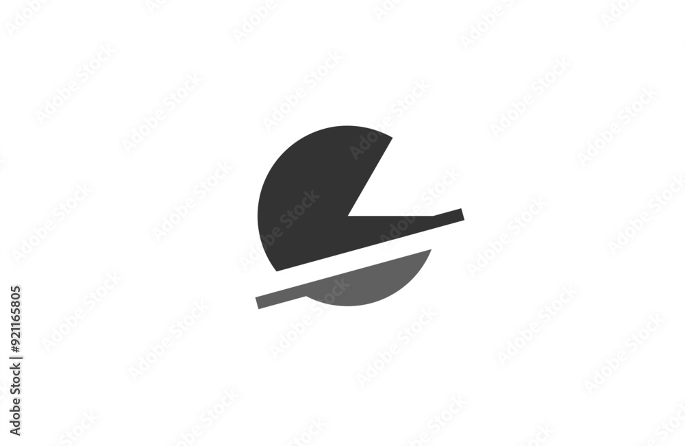 G letter alphabet logo icon in geometric grey black color with cut design for business and company G letter alphabet logo icon in geometric grey black color with cut design for business and company