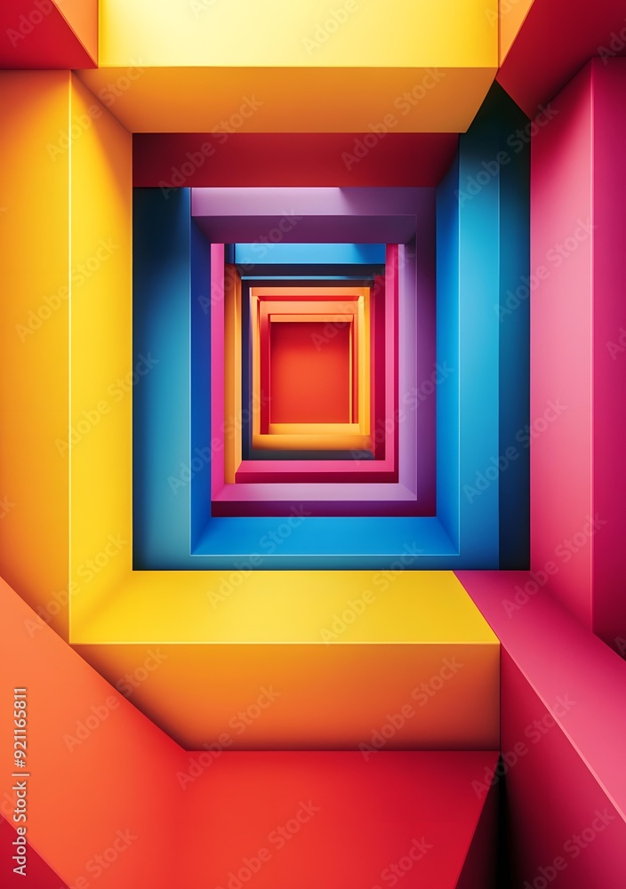 Abstract Colorful Geometric Shapes Background Abstract Colorful Geometric Shapes Background