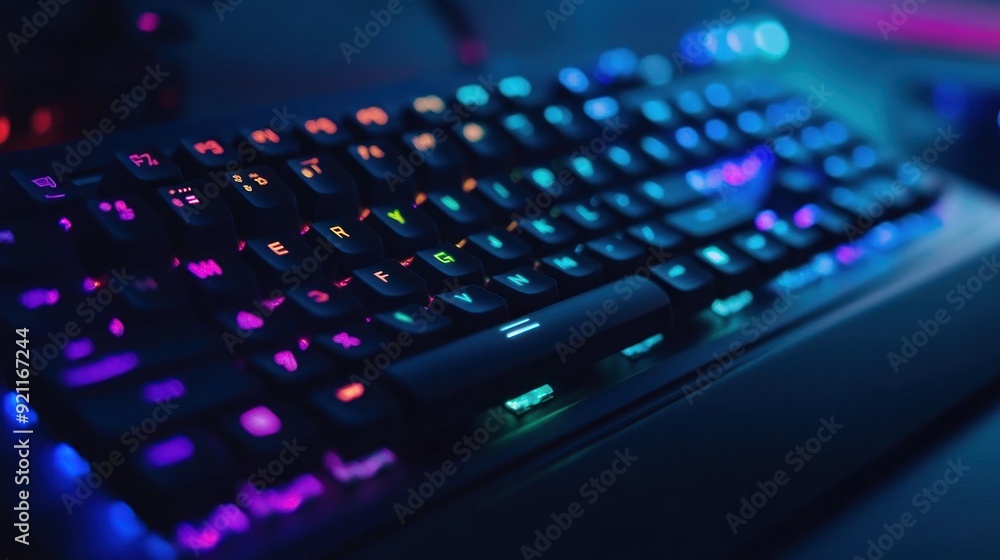 Rainbow Lit Gaming Keyboard Rainbow Lit Gaming Keyboard