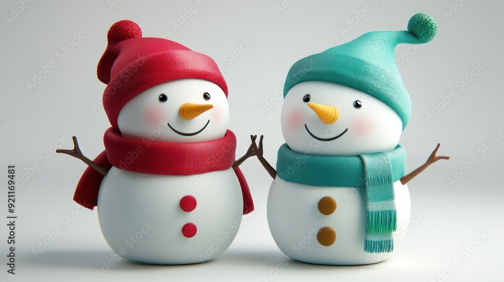Cute Snowmen Friends Cute Snowmen Friends