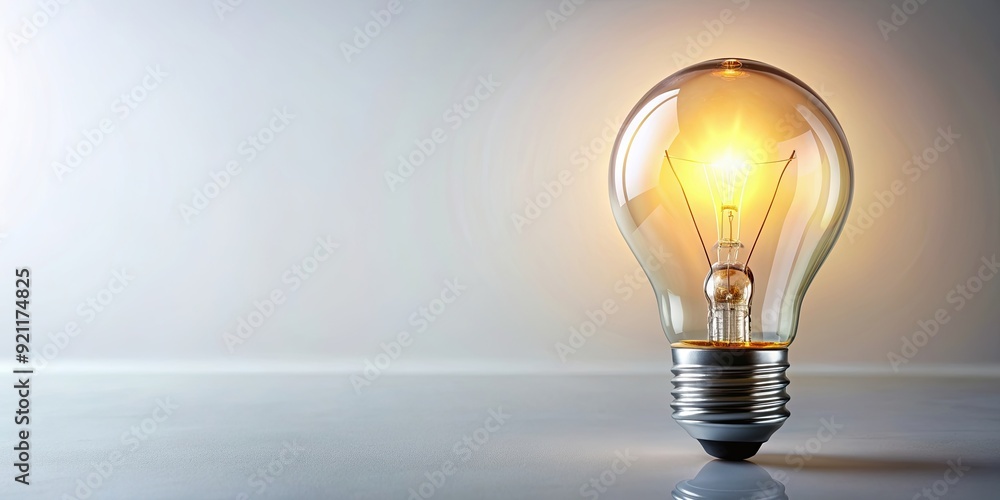 render of a glowing light bulb on a white background, innovation, creativity, idea, energy, electricity render of a glowing light bulb on a white background, innovation, creativity, idea, energy, electricity