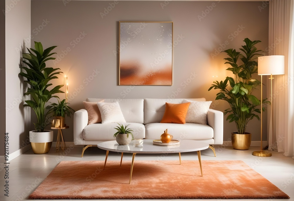 silver glitter effect wall in a modern living room White and gold theme interior modern minimalism photo realism neww Style 3d Paints Doodle Illustration silver glitter effect wall in a modern living room White and gold theme interior modern minimalism photo realism neww Style 3d Paints Doodle Illustration