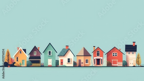 Real estate investment, property opportunities, flat design illustration