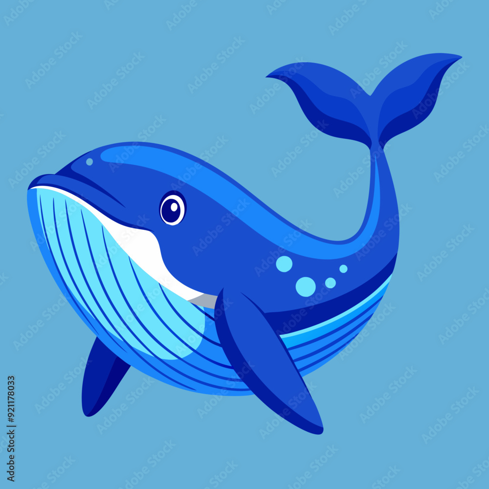 Whale fish icon vector art Illustration Whale fish icon vector art Illustration
