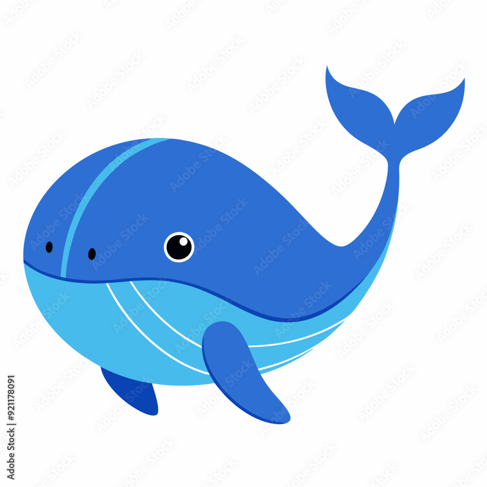 Whale fish icon vector art Illustration Whale fish icon vector art Illustration