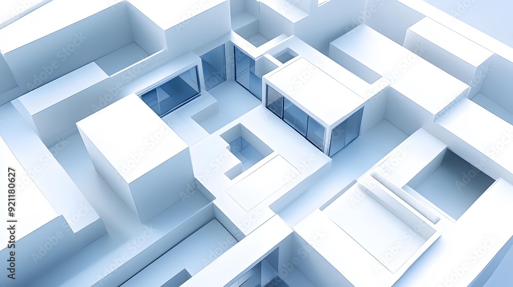 Modern Home Architectural Design White Model Modern Home Architectural Design White Model
