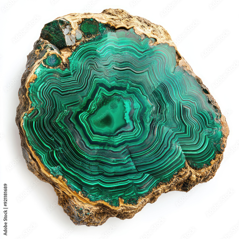 Stunning Detail in Malachite's Natural Patterns: A Macro View Stunning Detail in Malachite's Natural Patterns: A Macro View