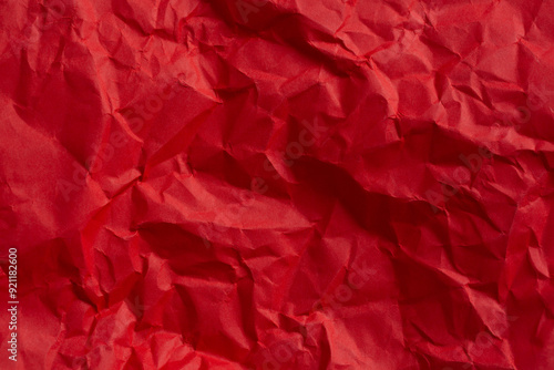 Wallpaper Mural Wrinkled red paper texture,Rectangular crumpled sheet of red paper on a white isolated background Torontodigital.ca