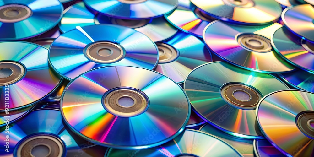 Pile of CD discs , technology, music, data, discs, shiny, storage, multimedia, compact, circle, stack, reflection Pile of CD discs , technology, music, data, discs, shiny, storage, multimedia, compact, circle, stack, reflection