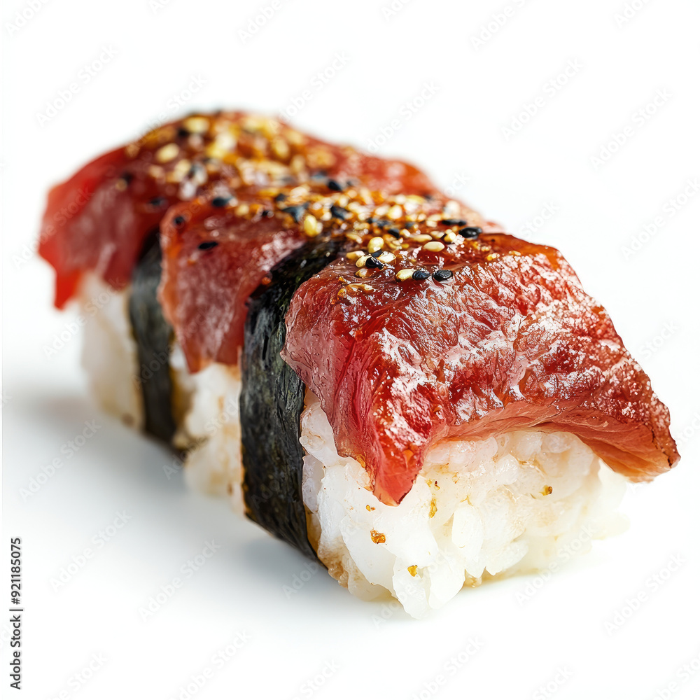 Seared Beef Sushi Macro: Rich and Savory in Detail