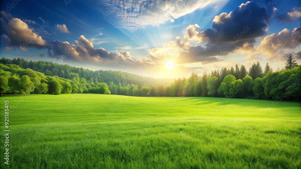Majestic lush green grass meadow background, nature, landscape, field, fresh, vibrant, scenic, peaceful, outdoors Majestic lush green grass meadow background, nature, landscape, field, fresh, vibrant, scenic, peaceful, outdoors