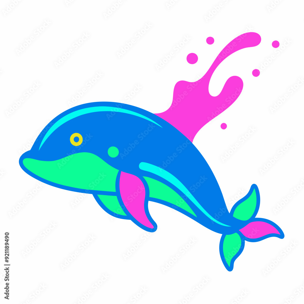 Whale logo design vector art Illustration Whale logo design vector art Illustration