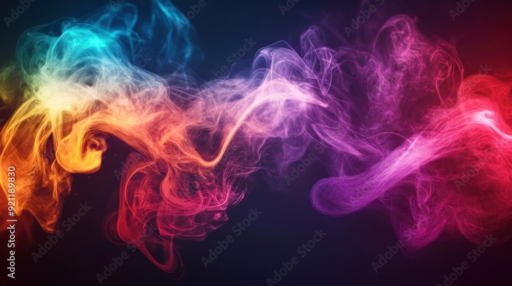 Obraz premium Abstract Colorful Smoke