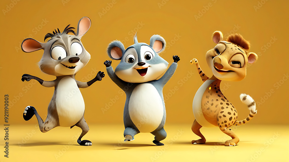 Cartoon animal animations dancing
Cartoon animal animations dancing