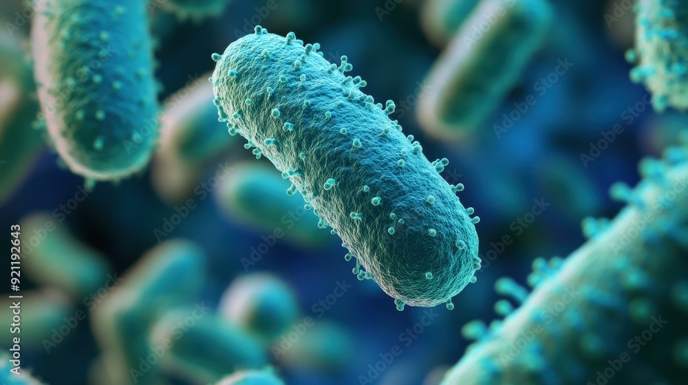 Intriguing Detailed Bacteria Formations in Microscopic View with Ample Copy Space for Text Overlay Intriguing Detailed Bacteria Formations in Microscopic View with Ample Copy Space for Text Overlay
