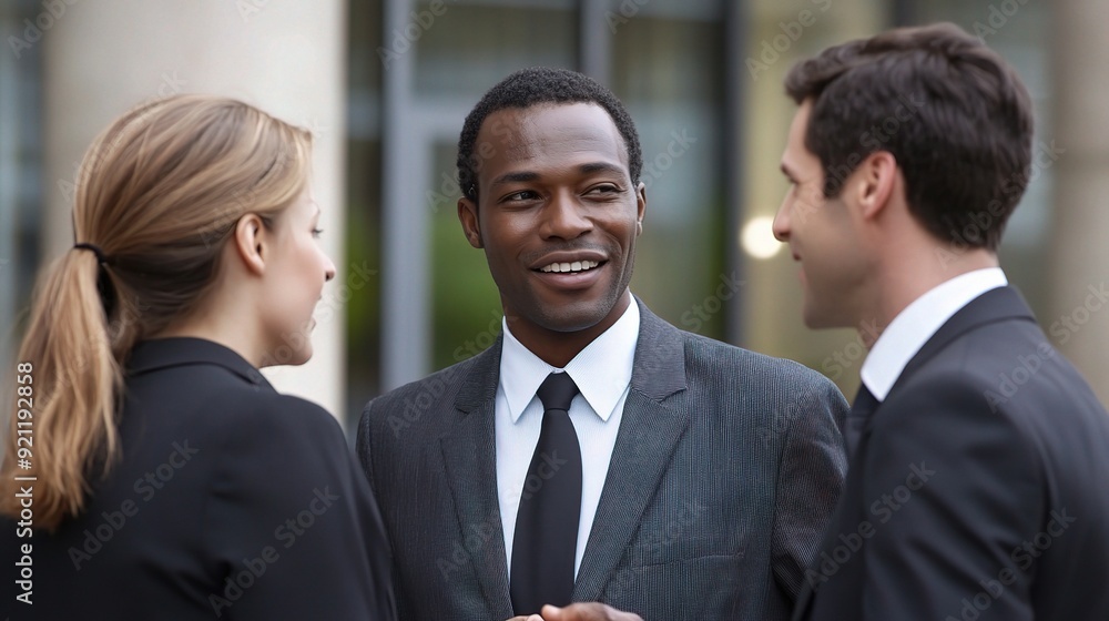 Strategic Alliance: A diverse team of business professionals engage in a collaborative discussion, forging partnerships for success. Strategic Alliance: A diverse team of business professionals engage in a collaborative discussion, forging partnerships for success.