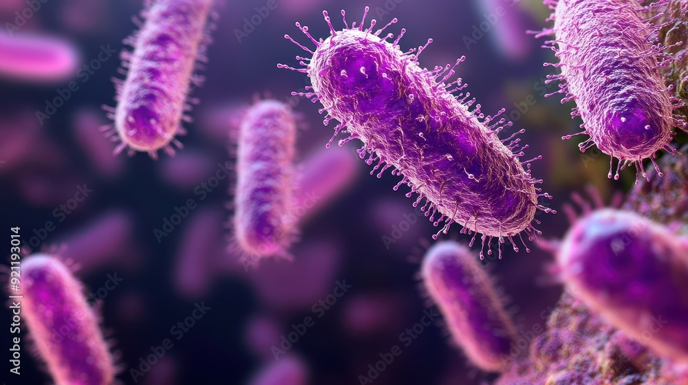 Detailed Texture of Microscopic Bacteria with Pili Featuring Copy Space for Text or Graphics Detailed Texture of Microscopic Bacteria with Pili Featuring Copy Space for Text or Graphics
