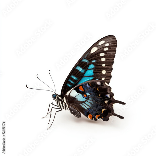 Captivating Studio Photo of a Blue Triangle Butterfly