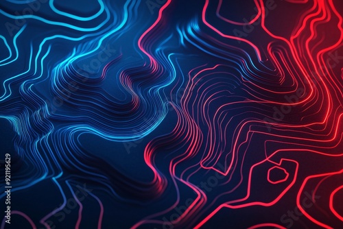 Vibrant Digital Waves Abstract Background Colors