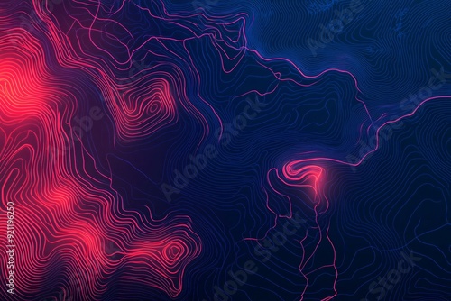 Vibrant Digital Waves Abstract Background Colors