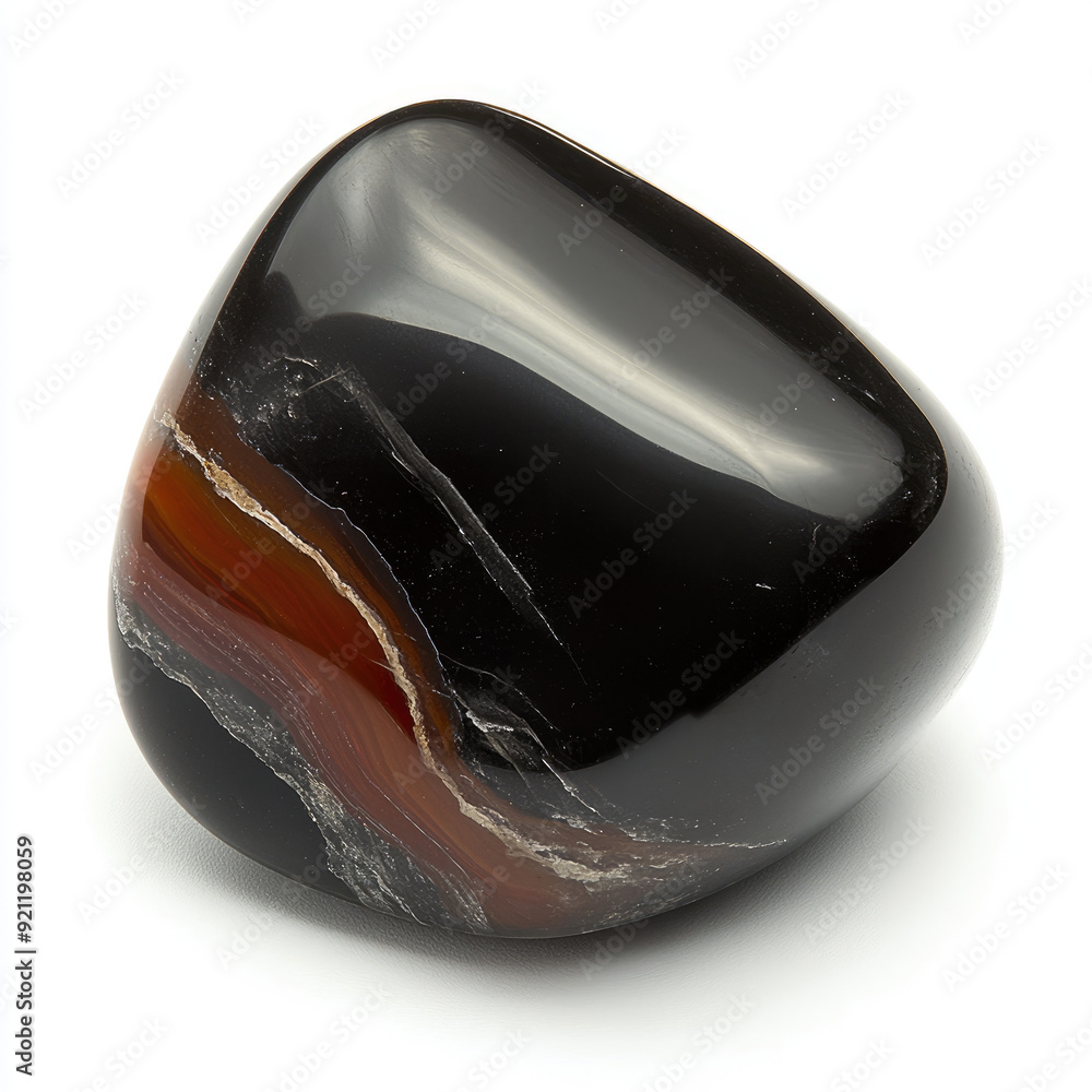 Studio Photography of a Shiny Onyx Gemstone Studio Photography of a Shiny Onyx Gemstone