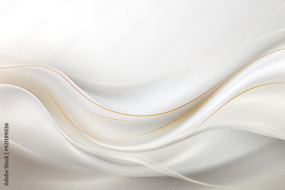 Abstract white background with gold lines. Abstract white background with gold lines.