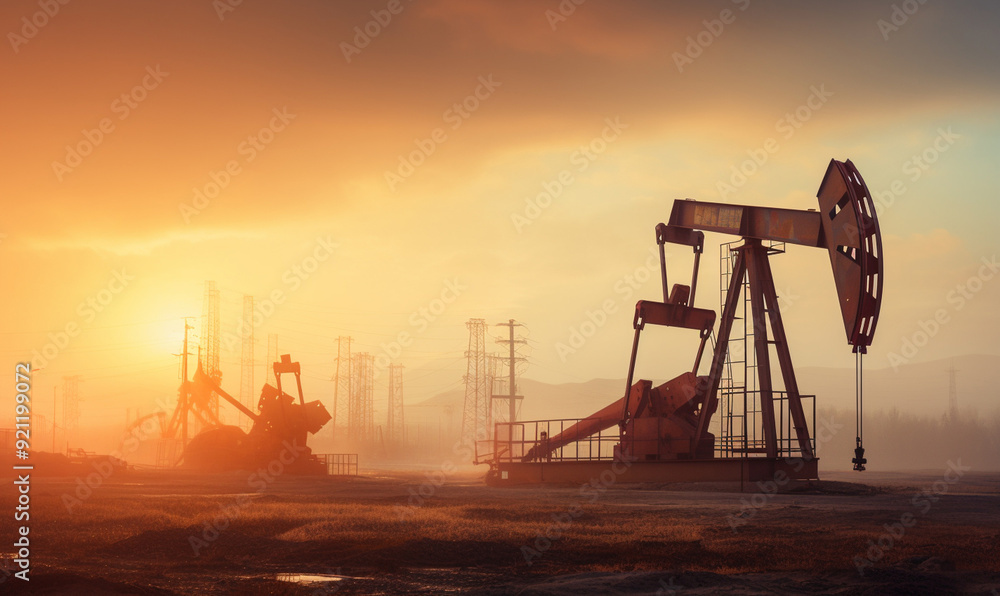 Oil station, cutting-edge technology, rig is a hub of activity, driving energy production and powering industries worldwide. Oil exploration and extraction. Oil station, cutting-edge technology, rig is a hub of activity, driving energy production and powering industries worldwide. Oil exploration and extraction.