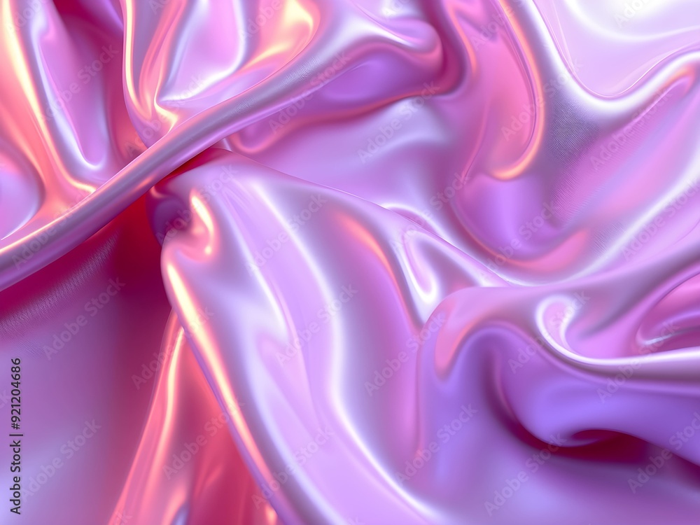 Obraz premium iridescent fabric texture 3d colorful