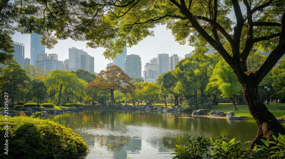 A picturesque city park that has become an icon, offering a green oasis amid the urban hustle and bustle. A picturesque city park that has become an icon, offering a green oasis amid the urban hustle and bustle.