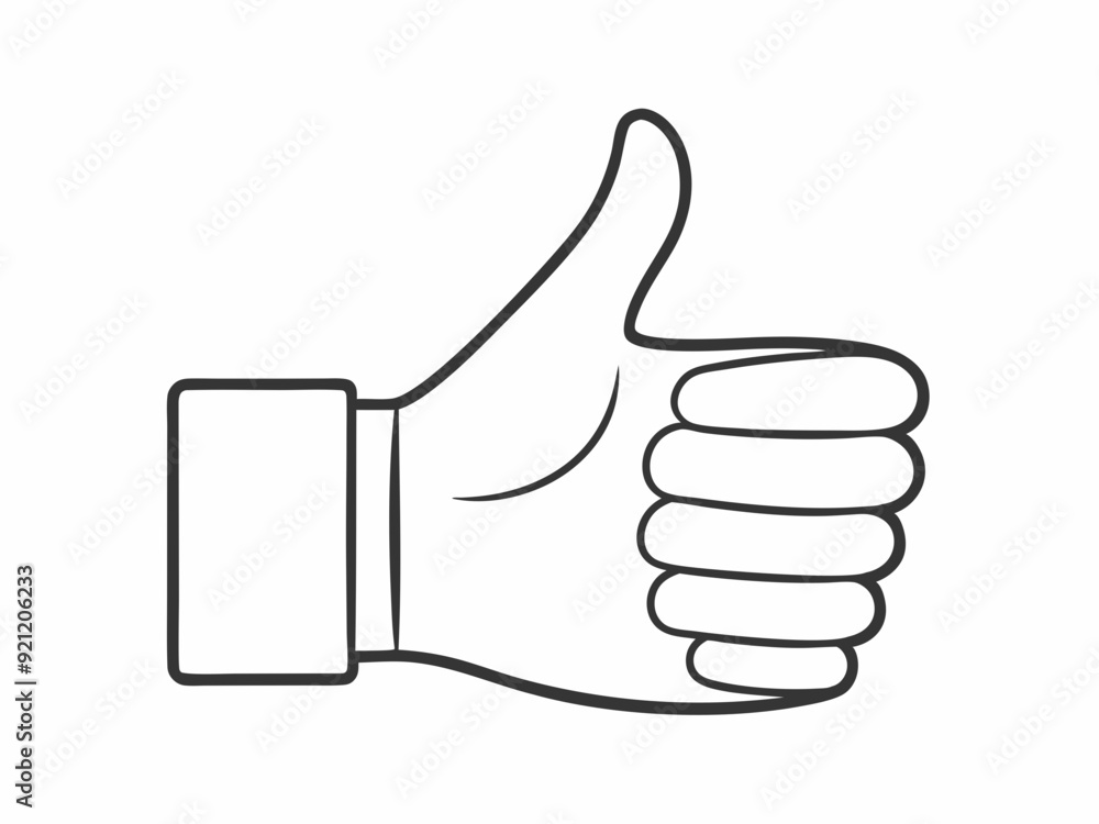 continuous single line drawing of hand in thumbs up gesture, line art vector illustration
continuous single line drawing of hand in thumbs up gesture, line art vector illustration