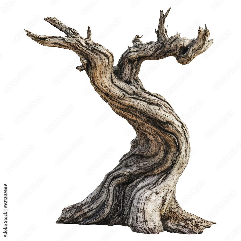 PNG Ancient twisted tree trunk in natural setting PNG Ancient twisted tree trunk in natural setting