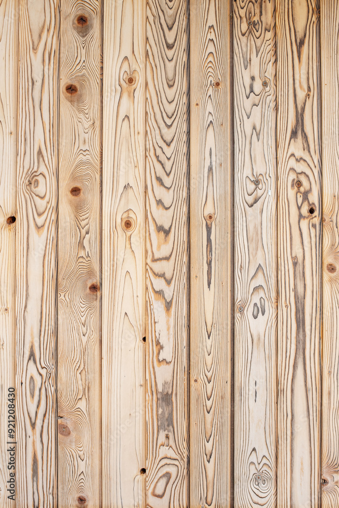 Fototapeta premium oak boards vertical background close-up. Natural wood texture.