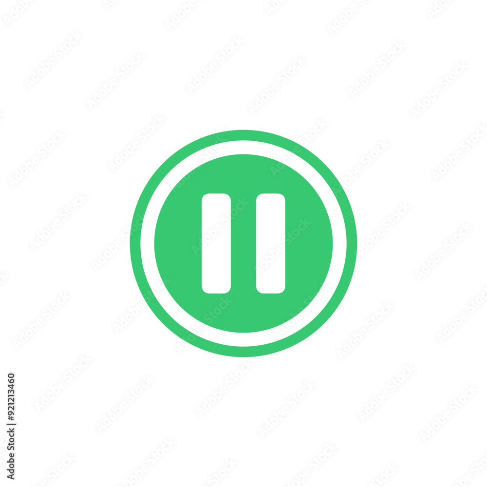 Pause icon vector. Pause icon vector.