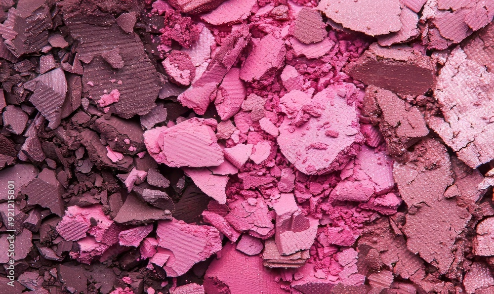 Pink and brown eyeshadow texture background. Cosmetic product crumbled swatch Pink and brown eyeshadow texture background. Cosmetic product crumbled swatch