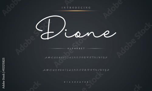 Calligraphy Signature Font Handwritten script brush font type for logotypes