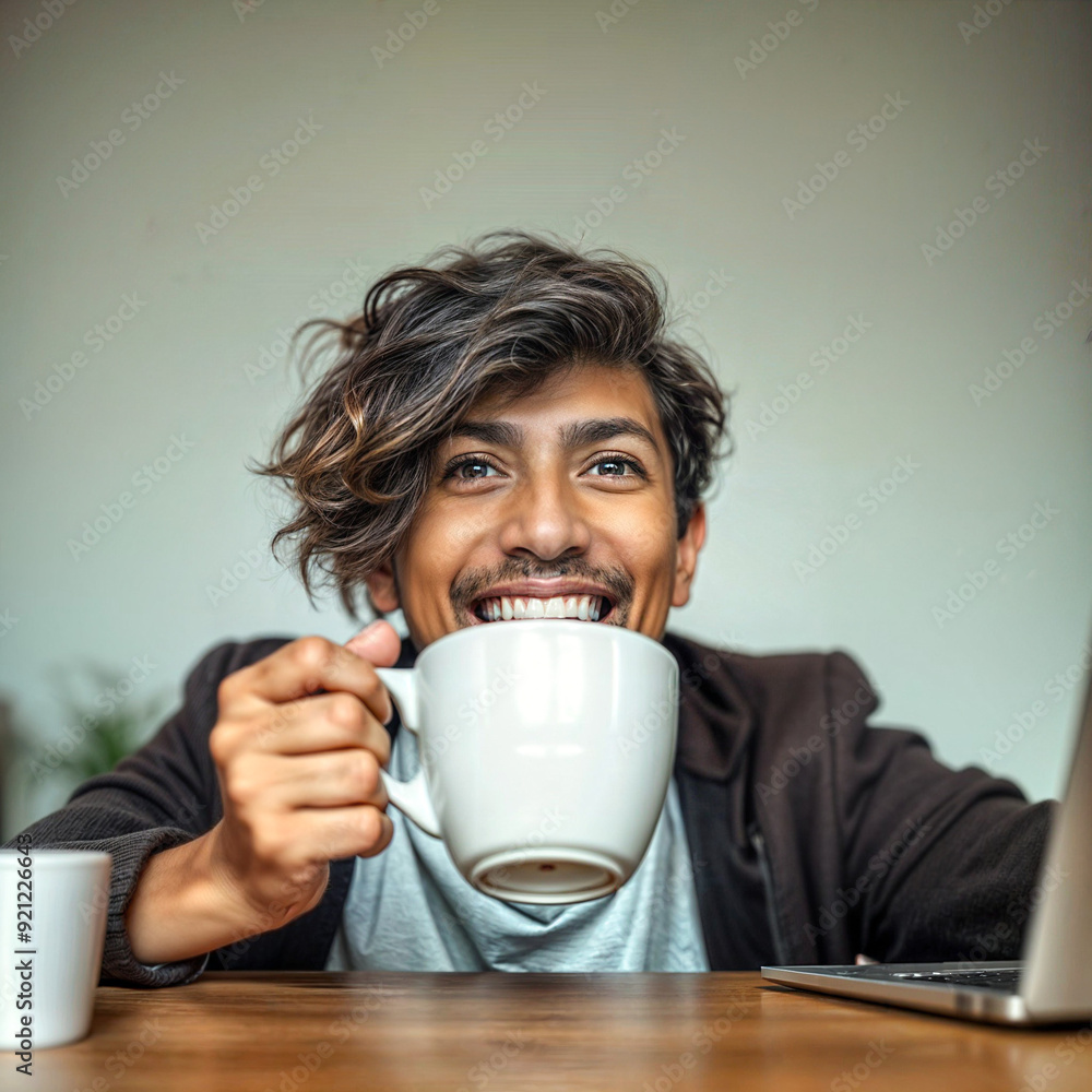 Boost Your Productivity Now! A person energetically starting their day with a steaming cup of coffee, ready to tackle tasks with enthusiasm and vigor, set against a backdrop of morning light. Boost Your Productivity Now! A person energetically starting their day with a steaming cup of coffee, ready to tackle tasks with enthusiasm and vigor, set against a backdrop of morning light.