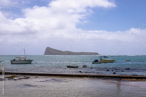 Exposure of Cap Malheureux, a small fishing village located in the North of the island. This picture-perfect village is surely one of the most beautiful on the island of Mauritius. photo