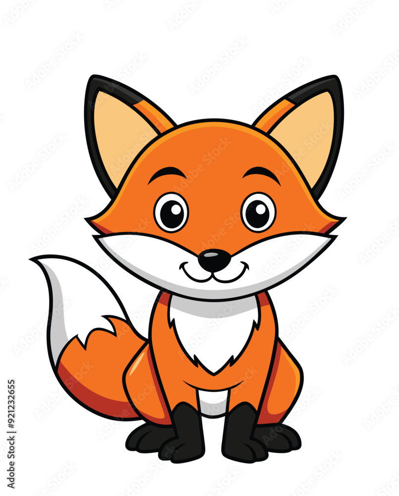 Fox cute cartoon character design illustration Fox cute cartoon character design illustration