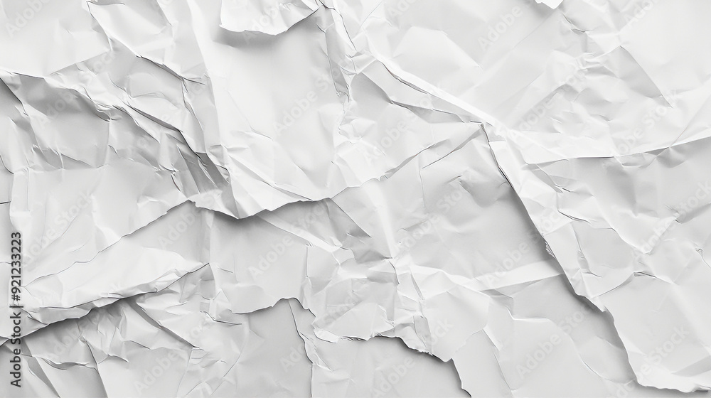 Obraz premium white pattern crumpled paper texture background