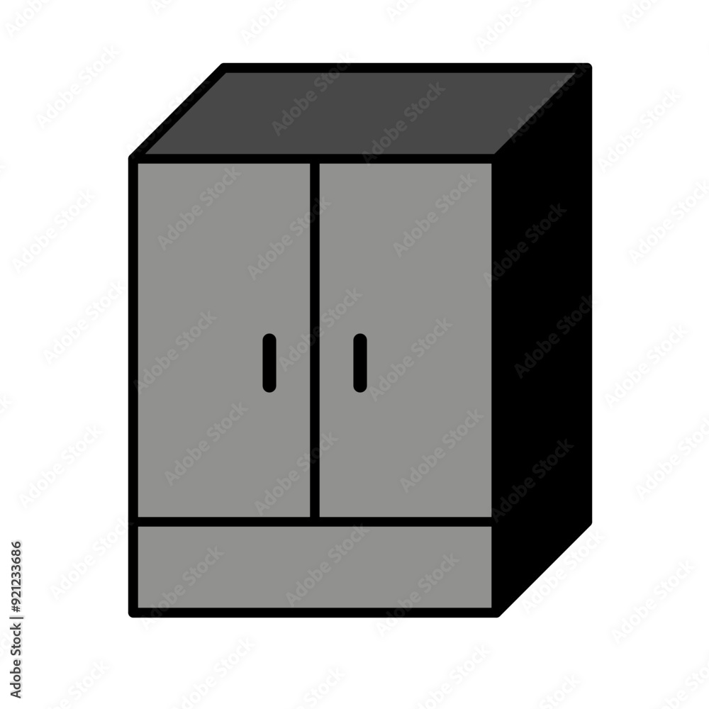 cupboard icon vector simple design illustration cupboard icon vector simple design illustration