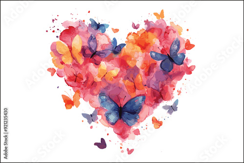 Watercolor love Art,
Love Illustration,
Heart Design,
Butterfly Vector,
Romantic Art,
Nature Illustration,
Love Theme,
Heart Vector,
Watercolor Butterfly,
Artistic Design,
Valentine's Day Art,
