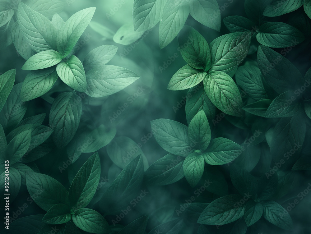 A lush green plant with many leaves and some flowers A lush green plant with many leaves and some flowers