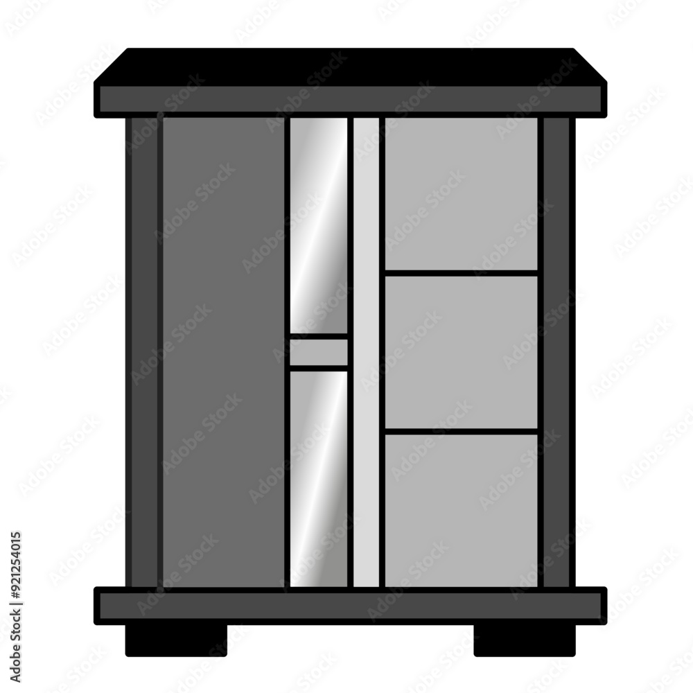 cupboard icon vector simple design illustration cupboard icon vector simple design illustration