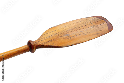 Wooden Boat Oar Isolated on Transparent Background.
