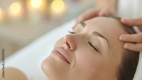 Relaxing Facial Treatment at Spa During Afternoon Session
