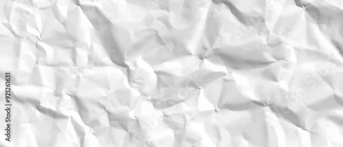 White clean crumpled paper background. 