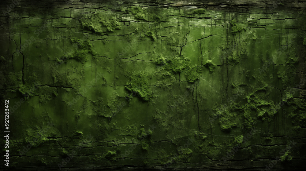 Fototapeta premium Algae, Fungus, Green Moss, Abstract Image, Texture, Pattern Background, Wallpaper, Smartphone Cover and Screen, Cell Phone, Computer, Laptop, 9:16 and 16:9 Format