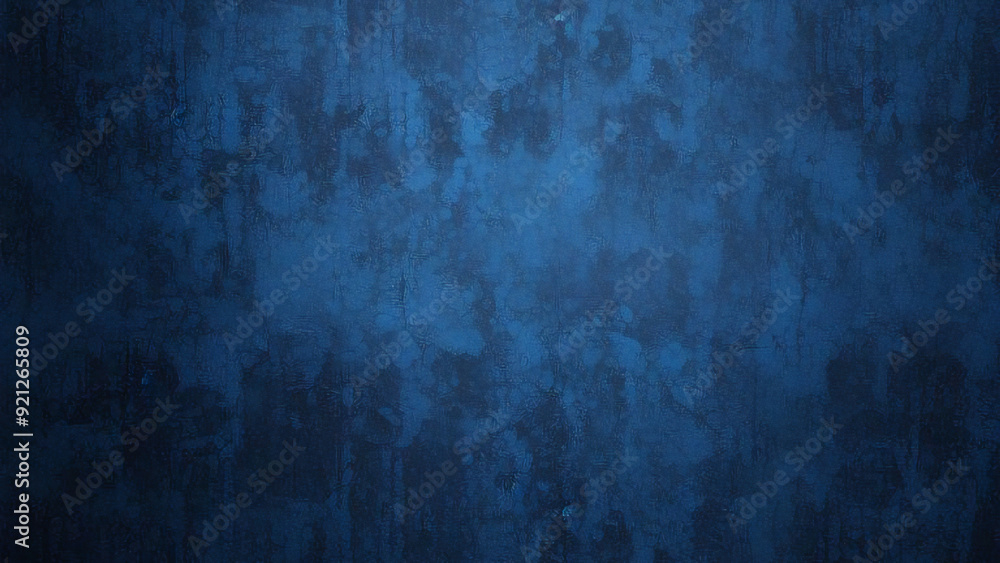 Obraz premium Abstract vintage blue grunge background with rough messy stain texture surface